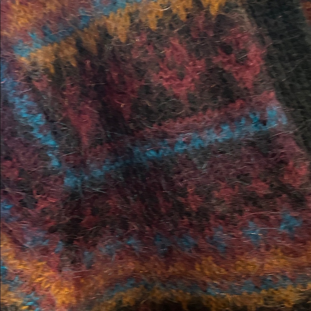 Colorful Patterned Cardigan Sweater - Picture 3 of 7